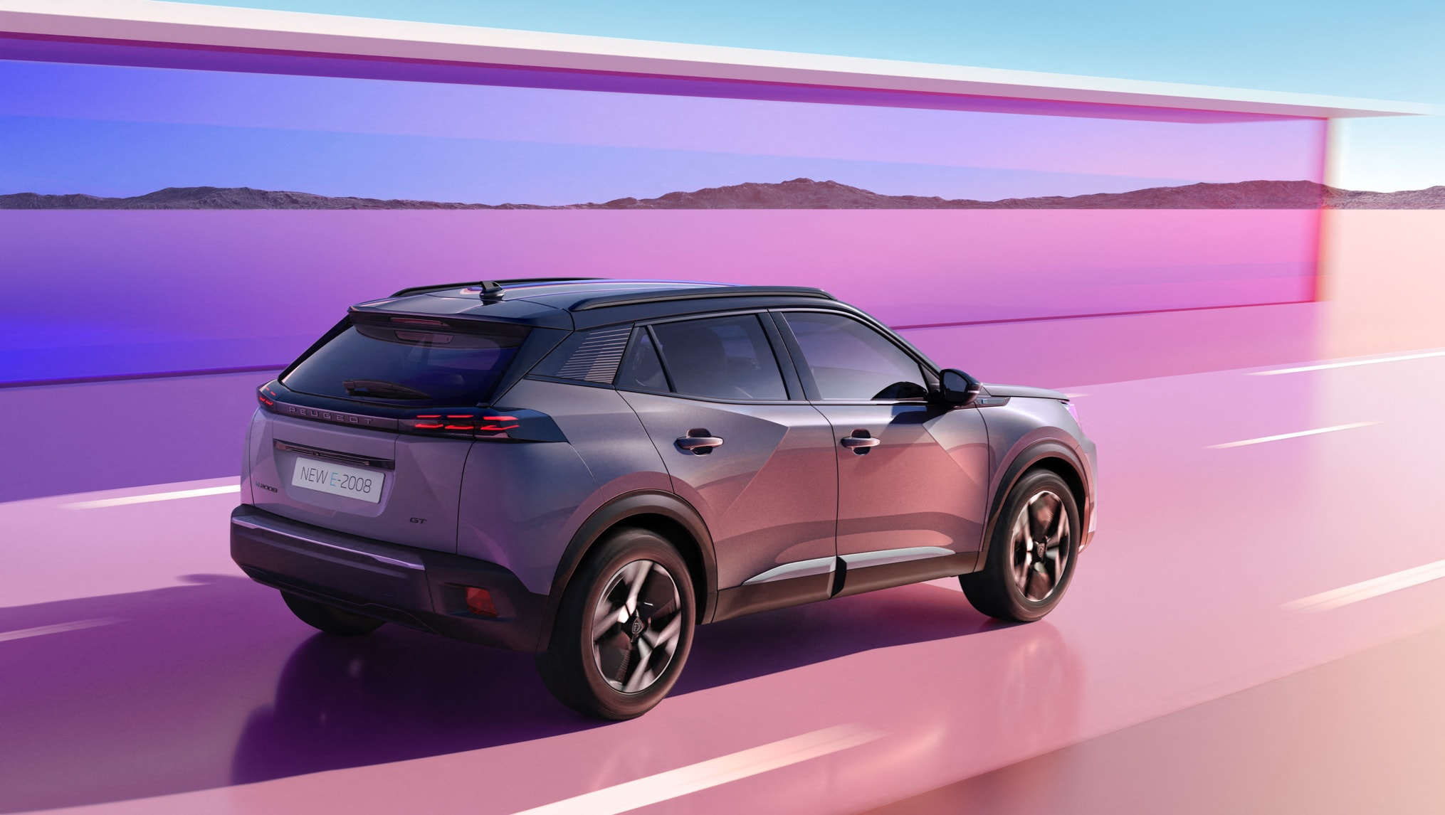 Peugeot 2008, вигляд ззаду з правого боку