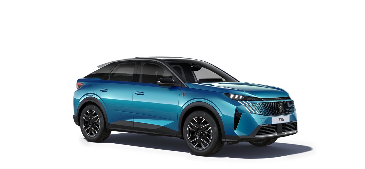 Новий Peugeot 3008 у комплектації GT синього кольору