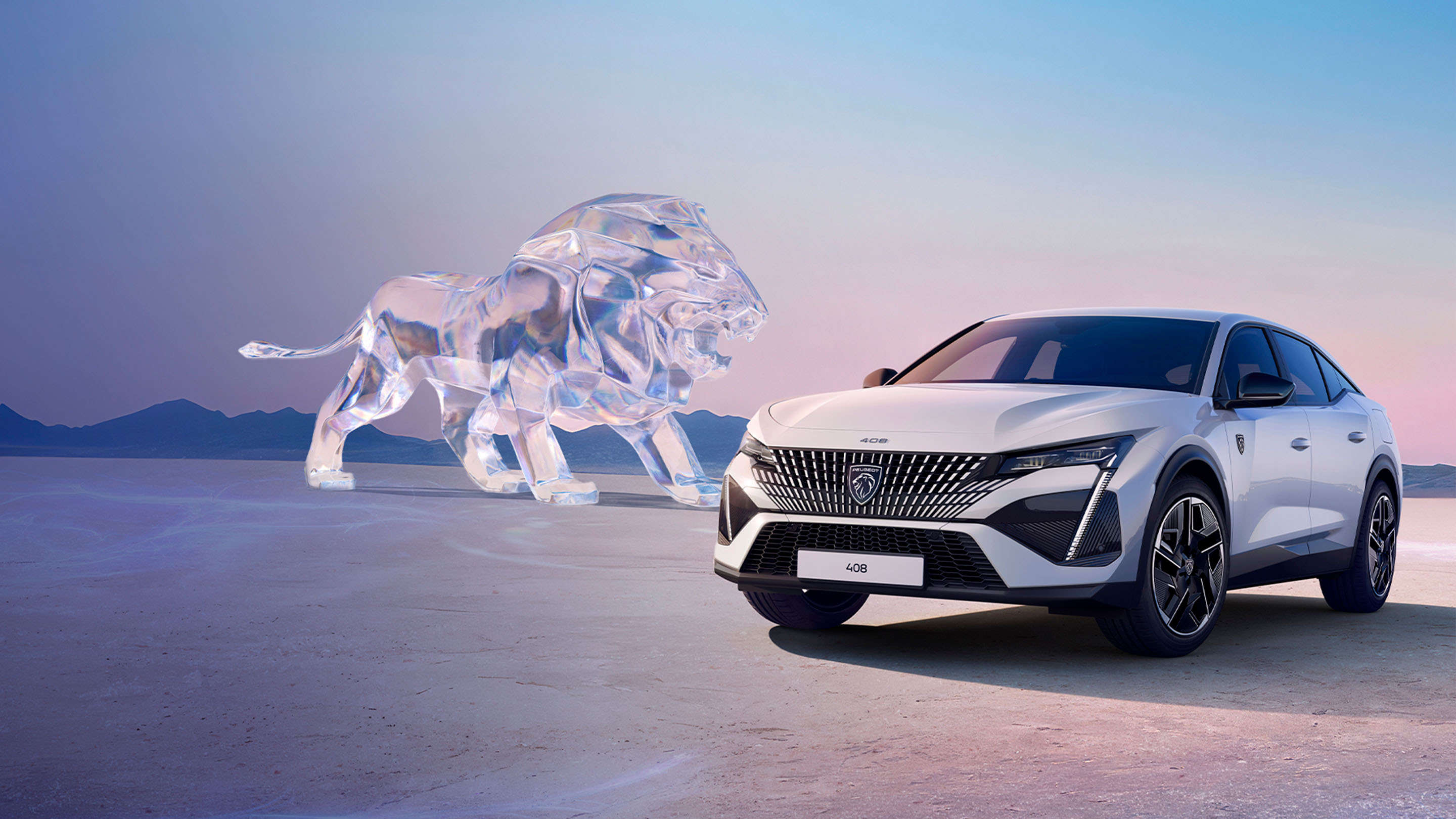 Peugeot 408 з льодяним левом