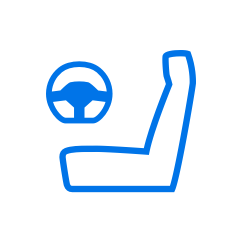 Піктограма керма і крісла